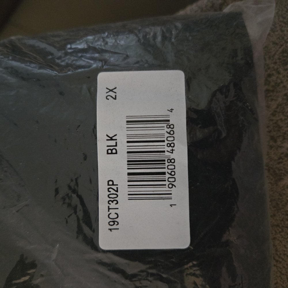 Black 2X Clothing Item